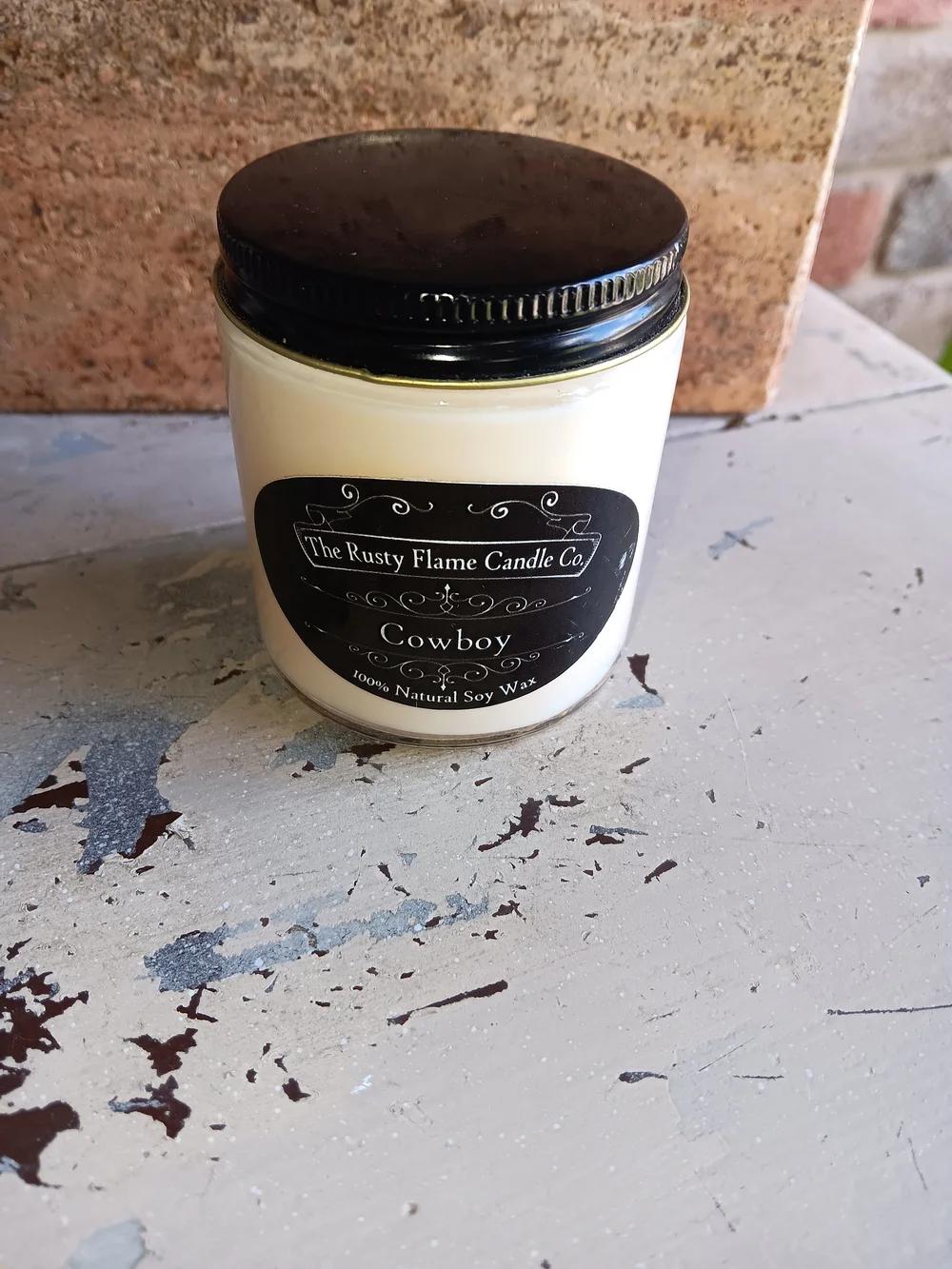 The Rusty Flame Candle Co. Cowboy 100% soy 4oz